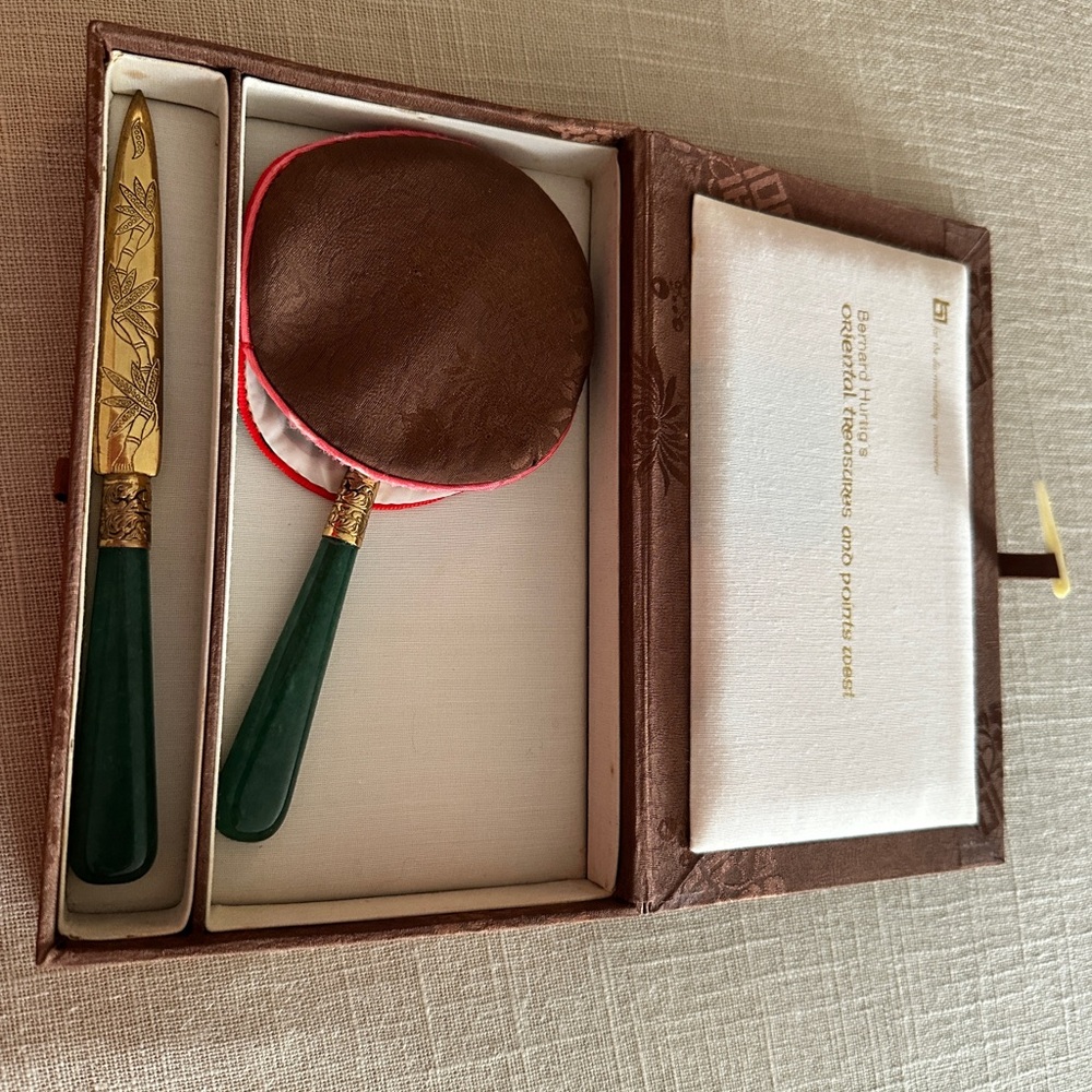 Bernard Hurtig Letter Opener and Magnifying Glass